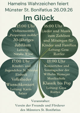 Im Glück Hamelns Wahrzeichen feiert